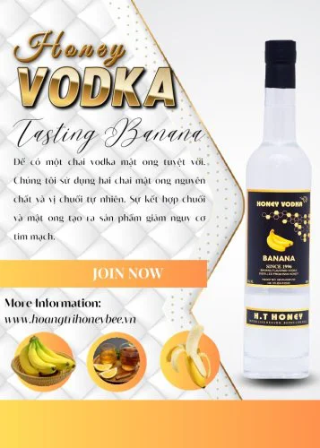 VODKA MẬT ONG HƯƠNG VỊ CHUỐI 375ml - 500ml