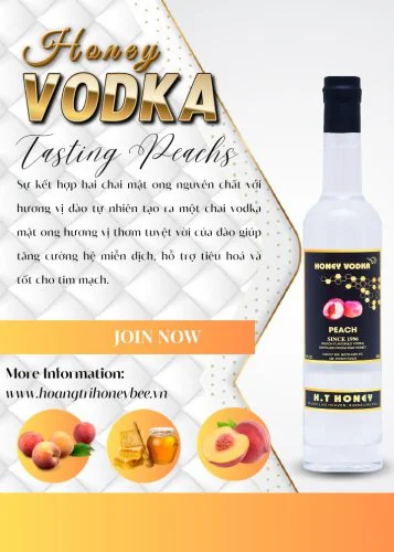 VODKA MẬT ONG HƯƠNG VỊ ĐÀO 375ML - 500ML