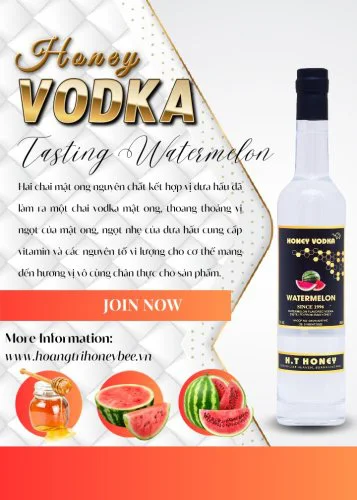 VODKA MẬT ONG HƯƠNG VỊ DƯA HẤU 375ML - 500ML