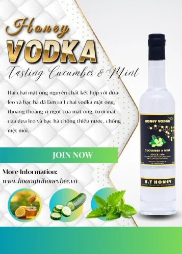 VODKA MẬT ONG HƯƠNG VỊ DƯA LEO BẠC HÀ 375ML - 500ML