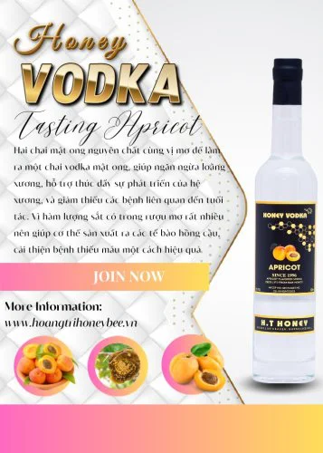 VODKA MẬT ONG HƯƠNG VỊ MƠ  375ML - 500ML