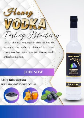 VODKA MẬT ONG HƯƠNG VỊ VIỆT QUẤT 375ml - 500ml